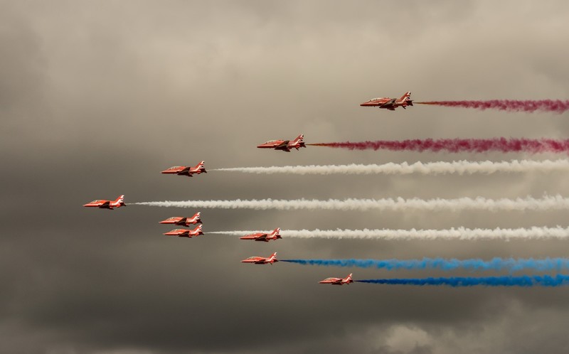 aircraft, hd, smoke