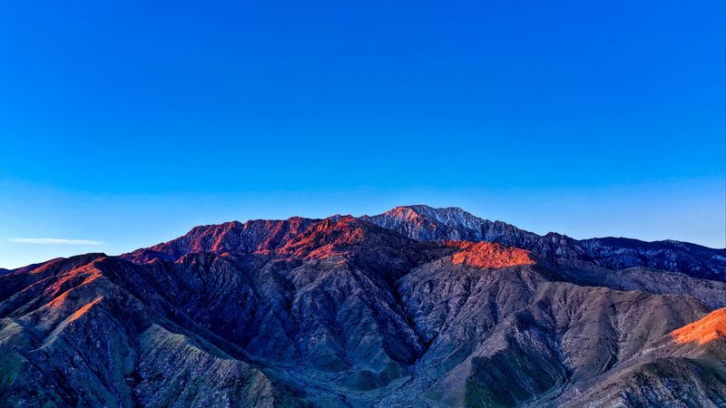 mountains, sky, landscape, mountain range, 4k