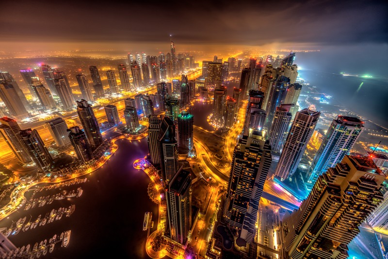 dubai, world, buildings, lights, 4k, 5k, 8k, hd