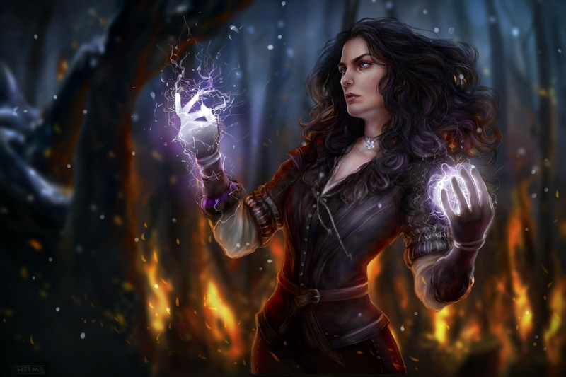 yennefer, the witcher 3, games, ps games, xbox games, pc games, artist, artwork, digital art, hd