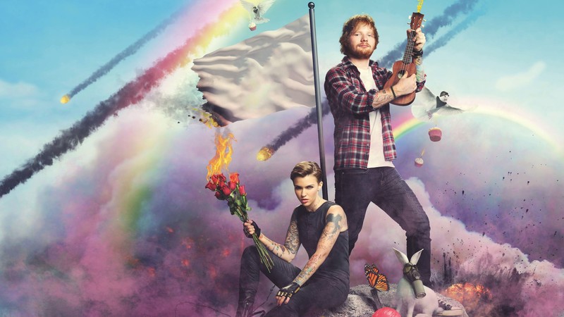 ruby rose, ed sheeran, hd, 4k