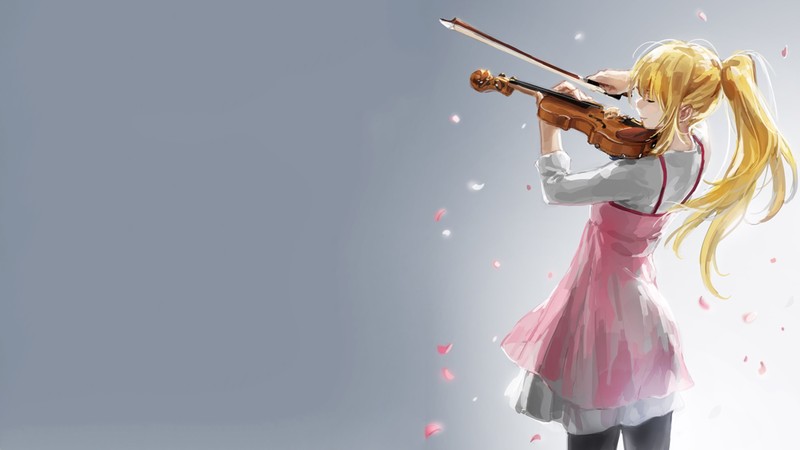 your lie in april, anime, artwork, artist, digital art, hd, anime girl