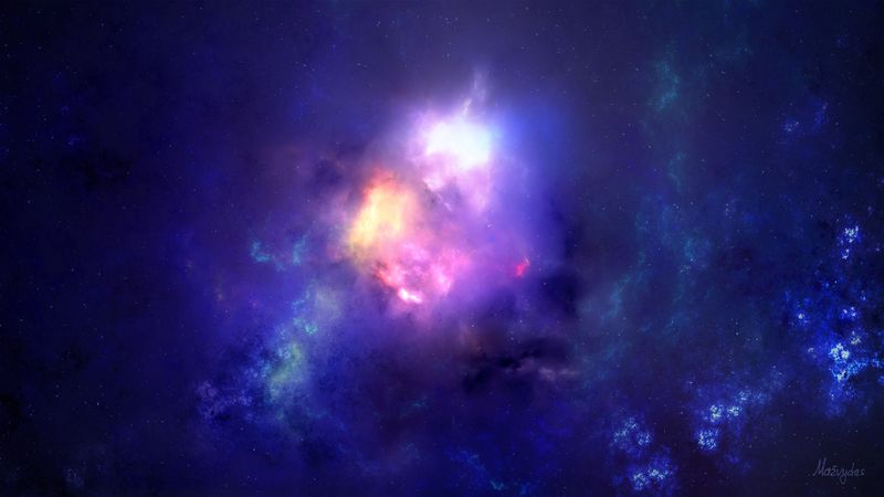 clouds, light, nebula, abstraction, 4k