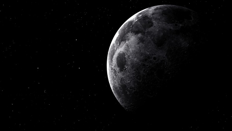 moon, stars, planets, 4k, 5k, hd