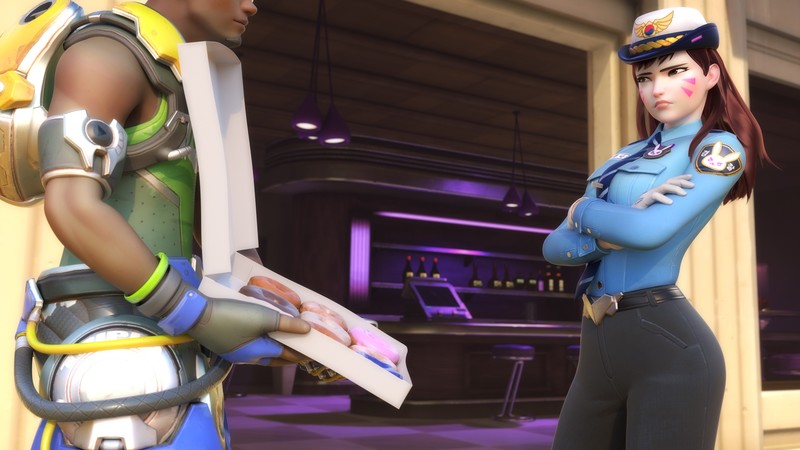 dva overwatch, overwatch, games, artwork, hd, 4k, donuts