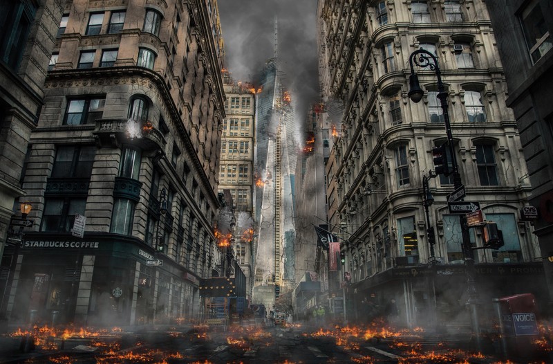 city, explosion, 4k, 5k, hd, buildings