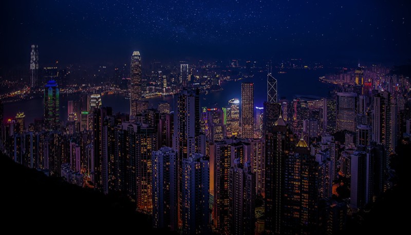 hong kong, world, lights, city, hd, skycrapper, buildings