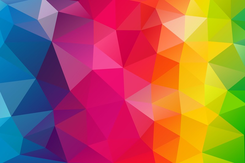 triangle, abstract, hd, colorful, background, 4k
