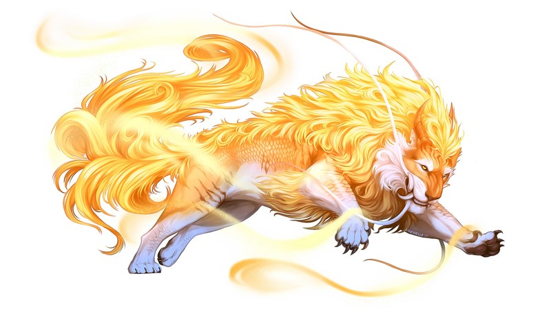 lion, painting, minimalism, artist, digital art, hd, deviantart, flame