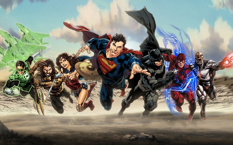 justice league, superheroes, art, digital art, hd