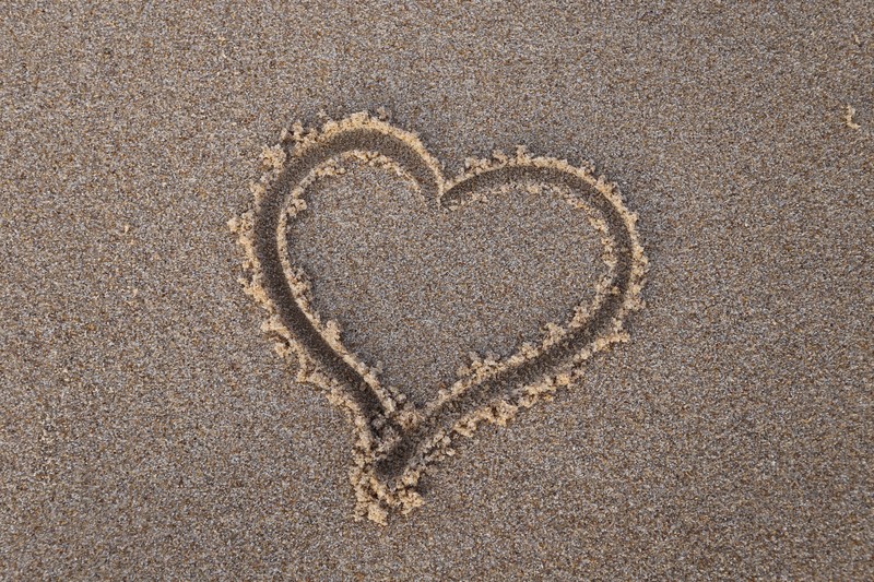 heart, sand, beach, love, hd, 4k, 5k, travel