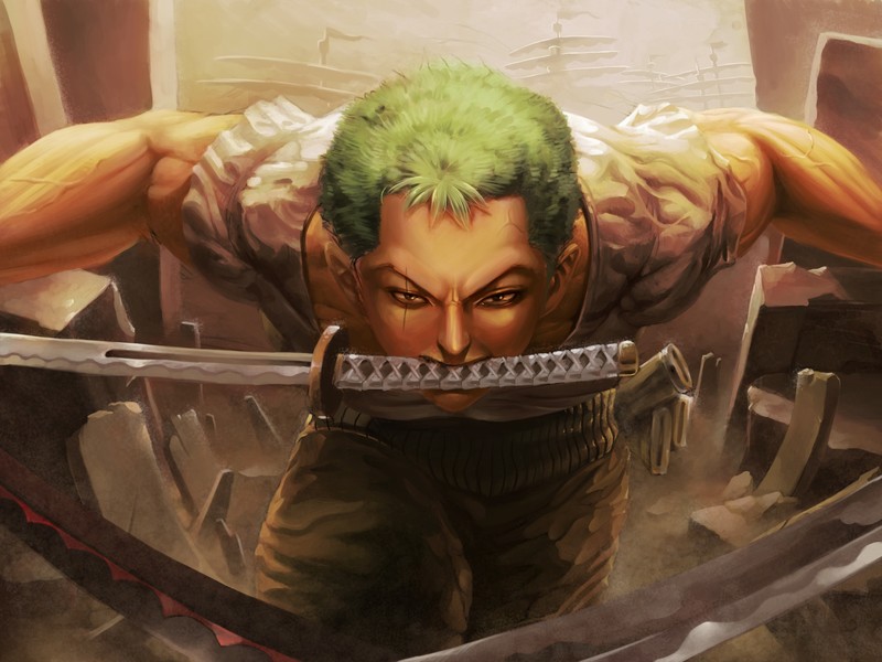 roronoa zoro, one piece, anime, hd, 4k, deviantart