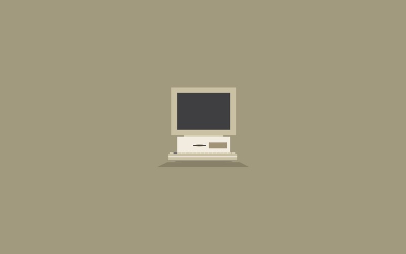 computer, minimalism, old, hd