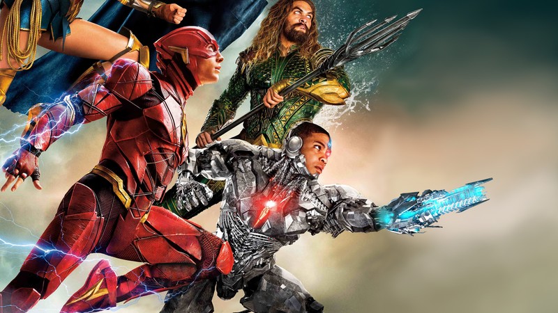 justice league, aquaman, cyborg, flash, 2017 movies, 4k, hd