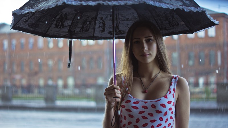 girls, model, hd, 4k, 5k, umbrella, outdoors, rain
