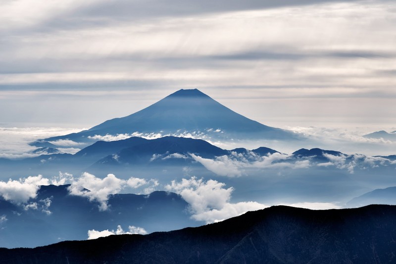 mount fuji, mountains, nature, hd, clouds, landscape