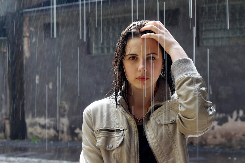 girls, rain, hd, rain