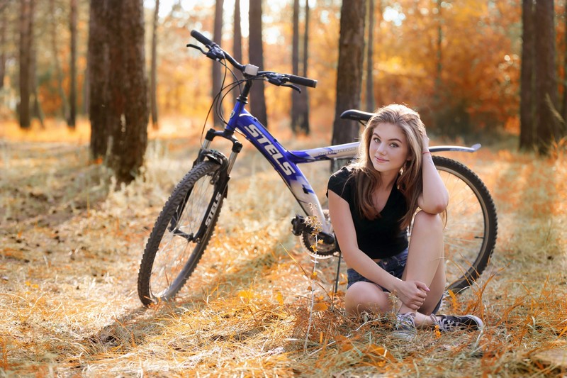 margarita, girls, model, hd, cycle, outdoors