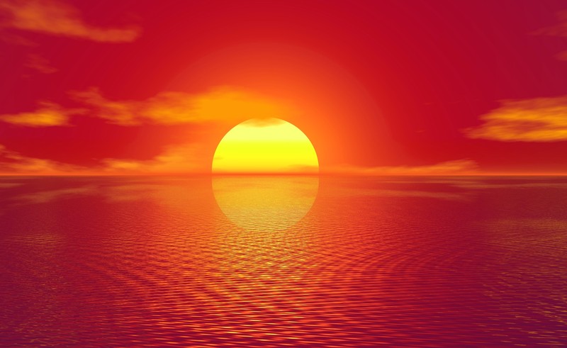 sunset, artistic, artist, artwork, hd, water, orange, reflection