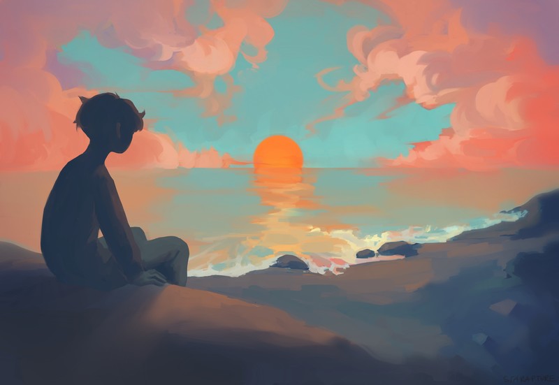 anime boy, anime, artwork, artist, digital art, hd, 4k