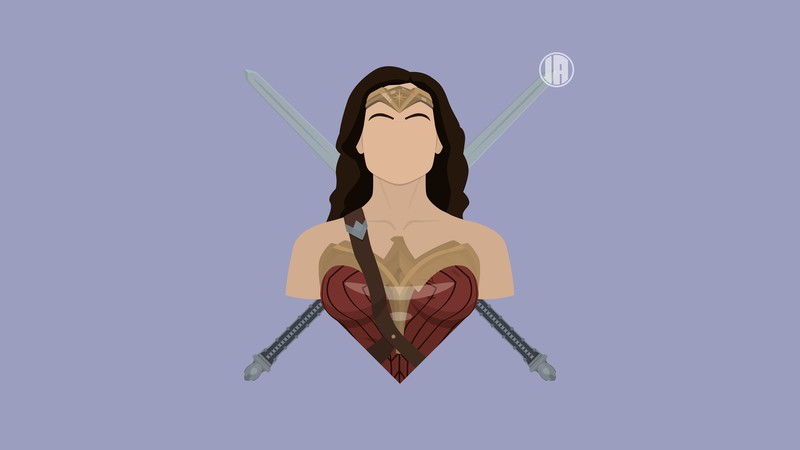 wonder woman, superheroes, minimalism, 4k, 5k, 8k, hd, deviantart
