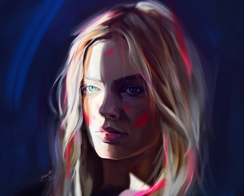 margot robbie, artist, artwork, digital art, hd, artstation