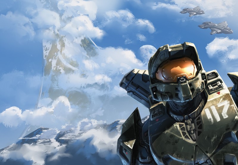 halo, poster, movies, artist, digital art, hd
