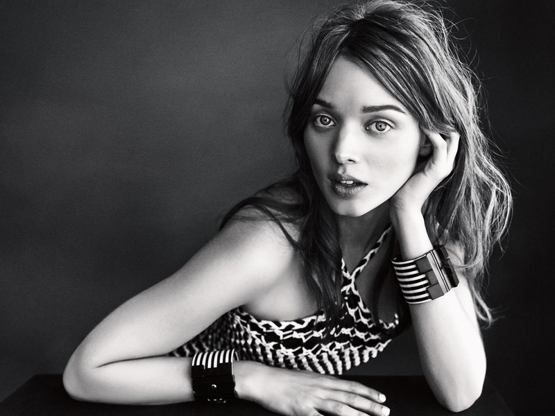 bella heathcote, girls, model, hd, actress, monochrome, black and white