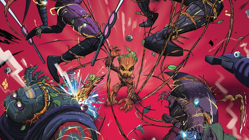 baby groot, artwork, hd, artist, digital art