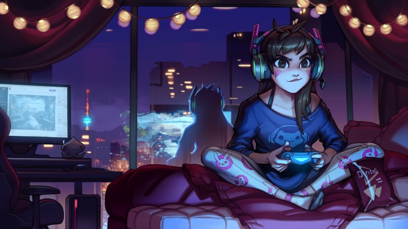 dva overwatch, overwatch, games, artwork, hd, deviantart, artist, digital art, deviantart