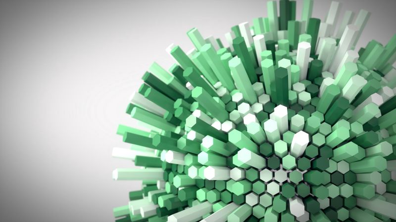hexagon, honeycomb, volume, 3d, 4k