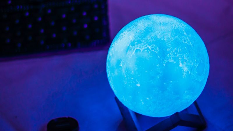 ball, sphere, light, glow, lamp, 4k