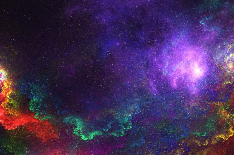 colorful, space, digital universe, hd