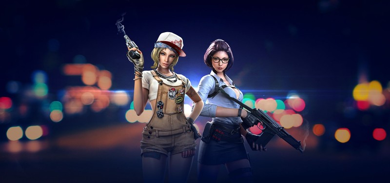 cross fire, games, pc games, fantasy girl, guns, artwork, artist, digital art, hd
