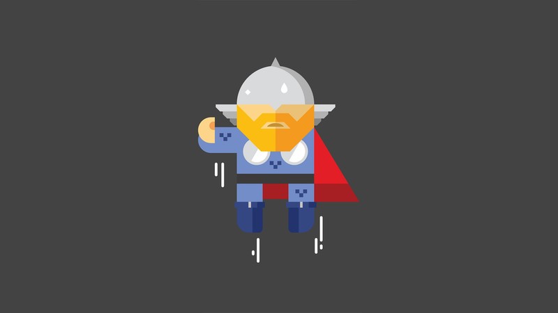 thor, minimalism, hd, digital art, artwork, superheroes