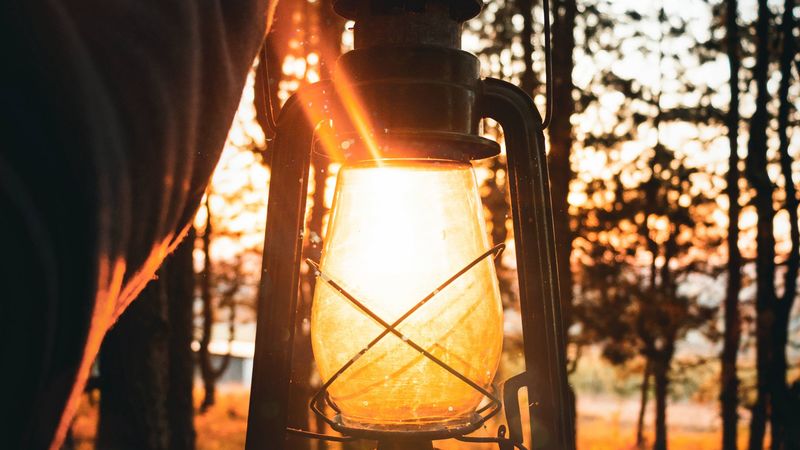 lamp, hand, light, sunlight, 4k