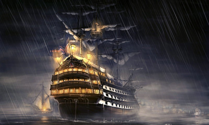 ship, artist, artwork, digital art, hd, 4k