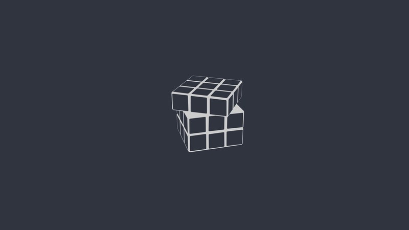 rubiks, cube, artist, minimalism, hd, digital art