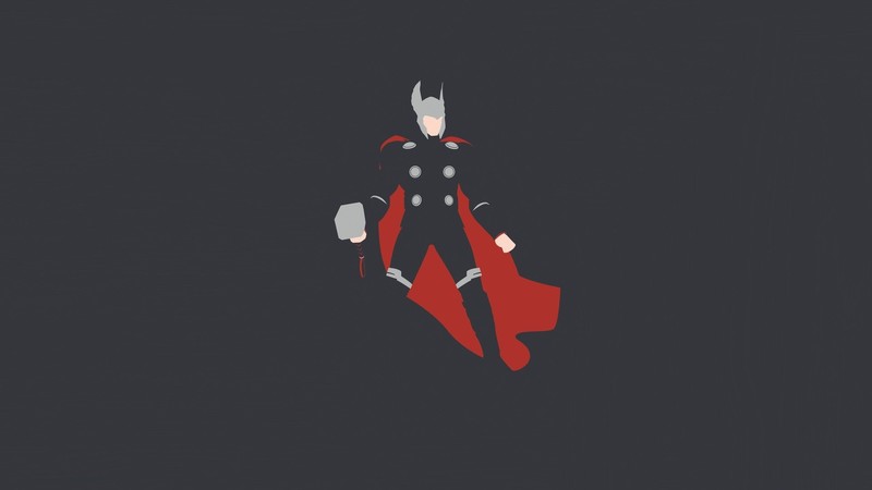 thor, minimalism, hd, artist, digital art, artwork