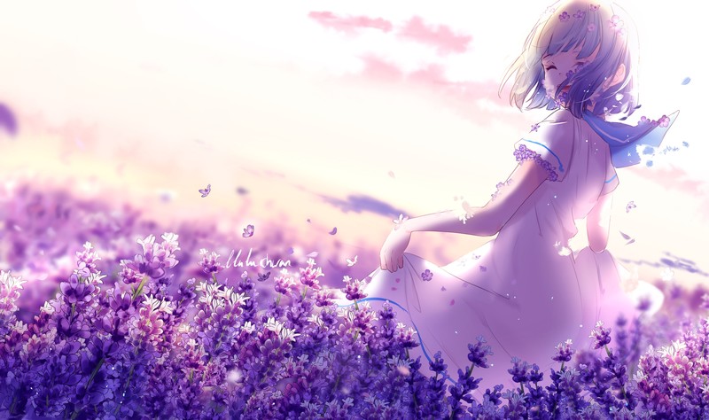 anime girl, anime, hd, 4k, deviantart