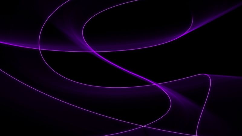 lines, waves, abstraction, dark, purple, 4k
