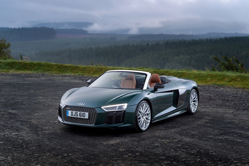 audi r8 spyder v10 plus, audi r8, audi, 2017 cars, cars, 4k, hd