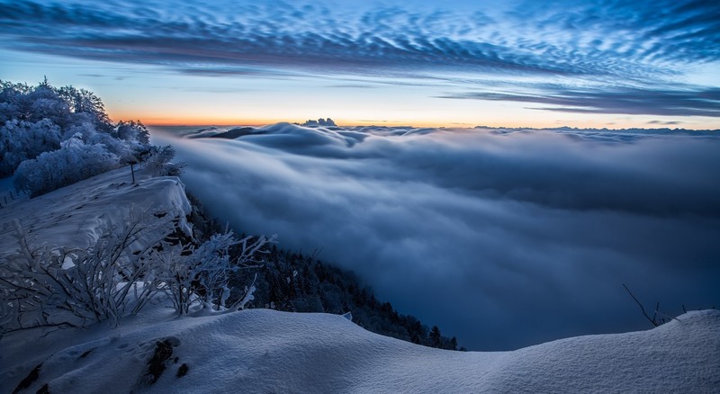 nature, clouds, winter, sky, hd