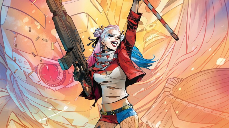 harley quinn, artist, digital art, hd, comic, supervillain