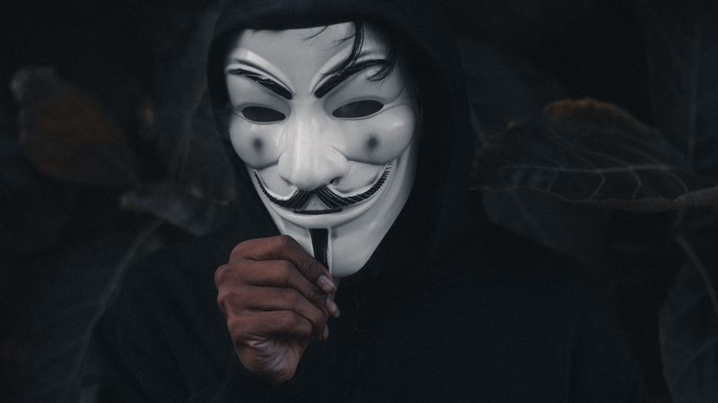 mask, person, anonymous, 4k