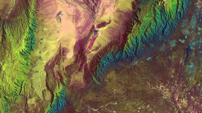 mountains, relief, earth, aerial view, space, 4k