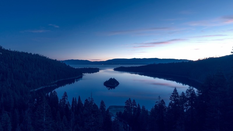 nature, hd, clouds, lake, mountains