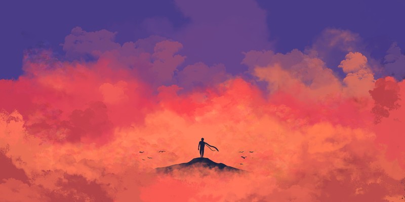 anime, minimalism, 4k, hd, alone