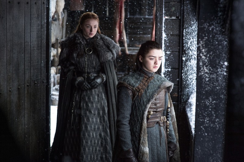 sansa stark, arya stark, game of thrones season 7, game of thrones, tv shows, hd, 4k