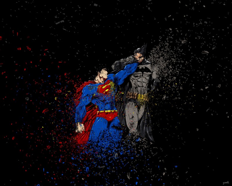 batman, superman, superheroes, artist, digital art, hd, 4k, artwork